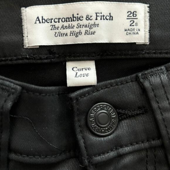 Abercrombie & Fitch Black Straight Leg Jeans - Picture 3 of 4